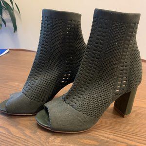 Matisse Sweater Sock Boots, Green, Women's Size 7